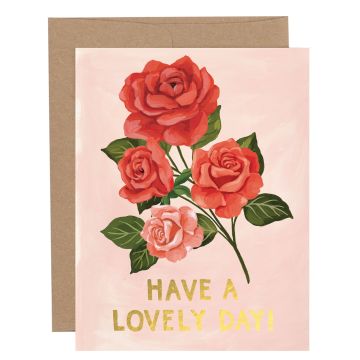 Lovely Day Rose Greeting Card